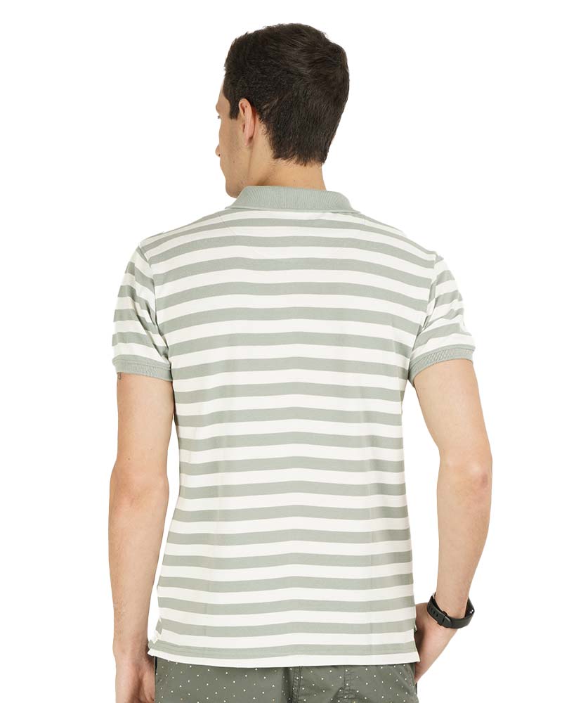 Everyday Striped Polo T-Shirt
