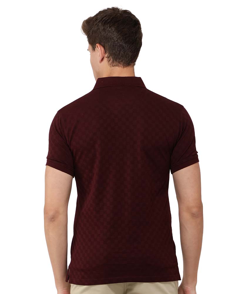 Old Money Chess Textured Polo