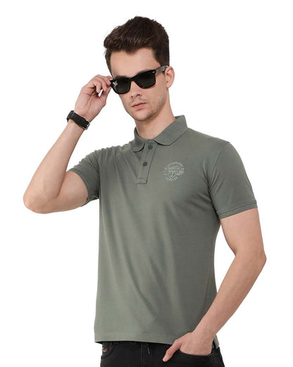 Basic Embroidered Polo T-Shirt for men