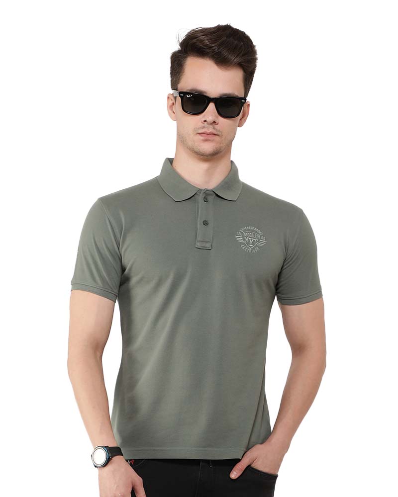 Basic Embroidered Polo T-Shirt for men