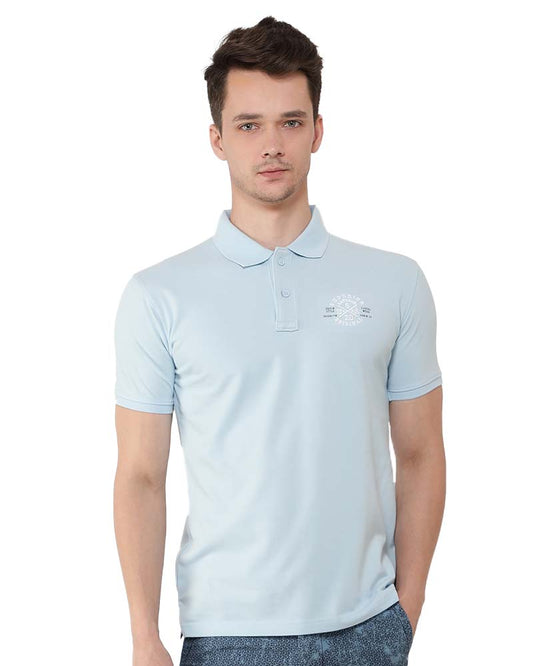 Powder Blue Premium Polo T-Shirt