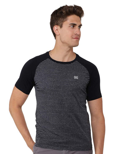 Striped raglan Basic T-Shirt
