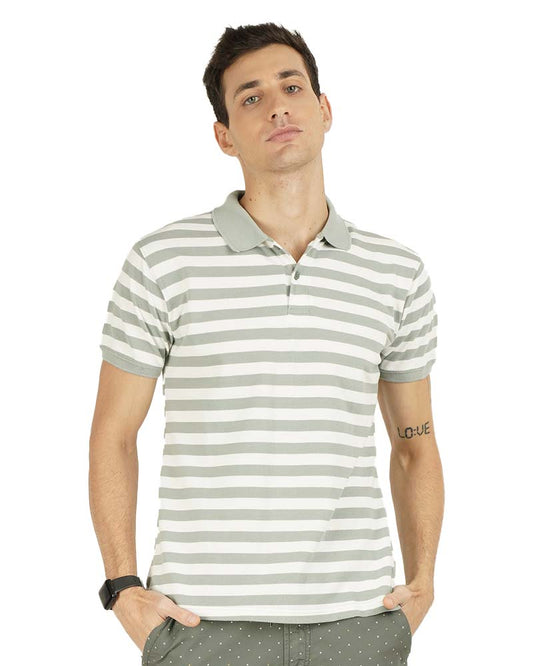 Everyday Striped Polo T-Shirt