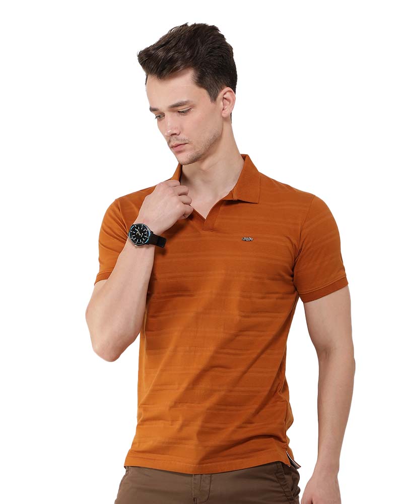 Old Money Textured Polo Tshirt
