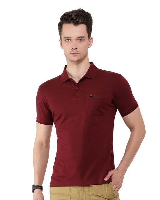 Supima Cotton Polo T-Shirt with Pocket