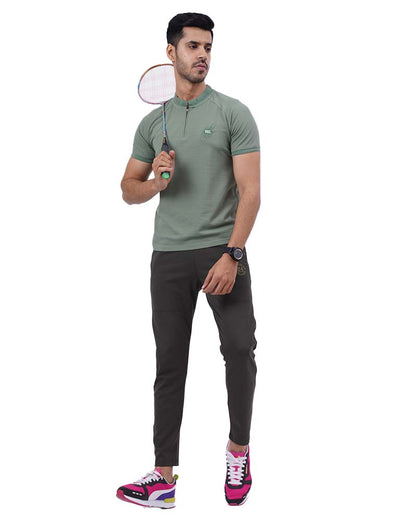 Pista Zipped Polo T-Shirt