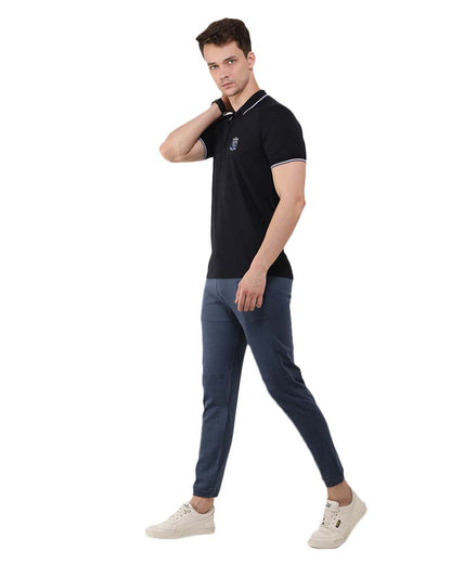Dubai Midnight Polyester Blend Polo T-Shirt