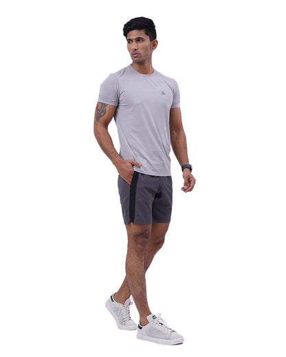 Dryfit Grey Round Neck T-Shirt