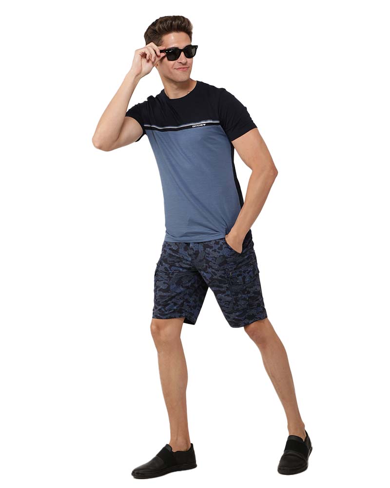 Oxford Blue Comfortable Half Sleeve T-Shirt
