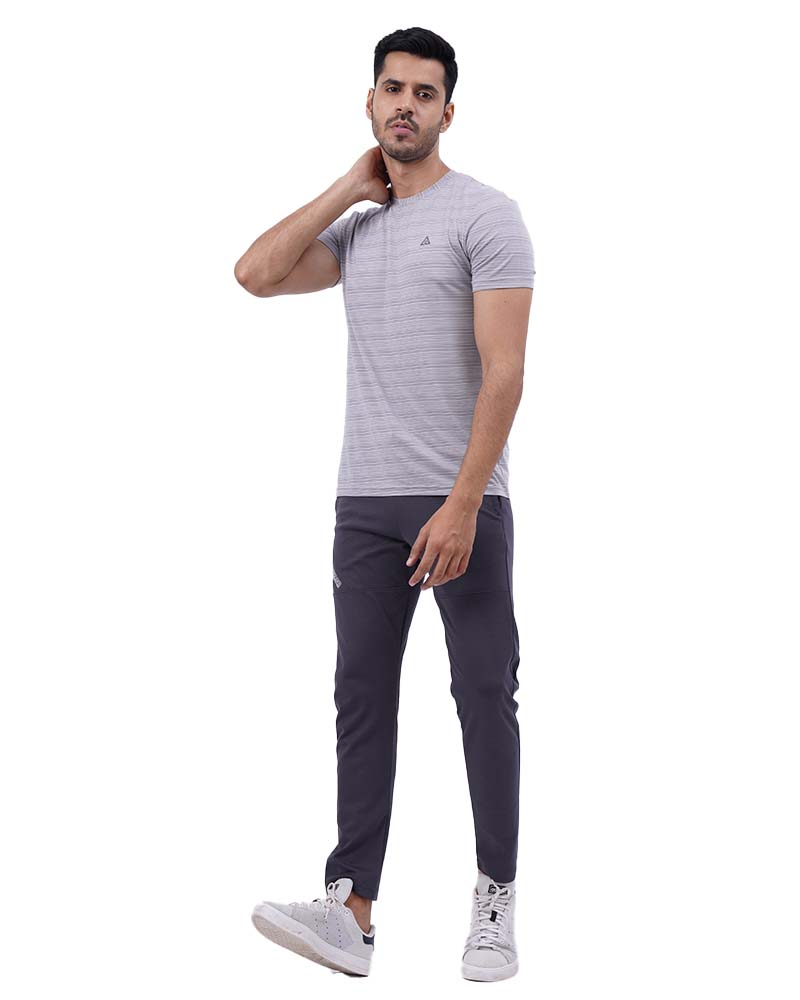 Striped Dryfit Round Neck T-Shirt