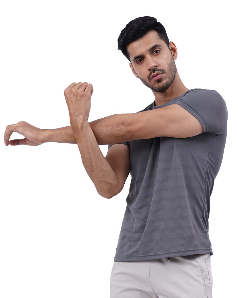 Textured Dryfit Round T-Shirt