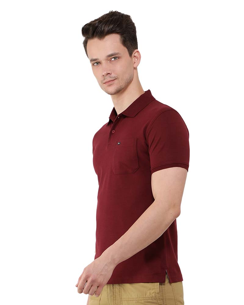 Supima Cotton Polo T-Shirt with Pocket