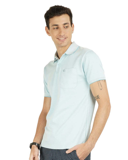 Light Melange Premium Polo T-Shirt
