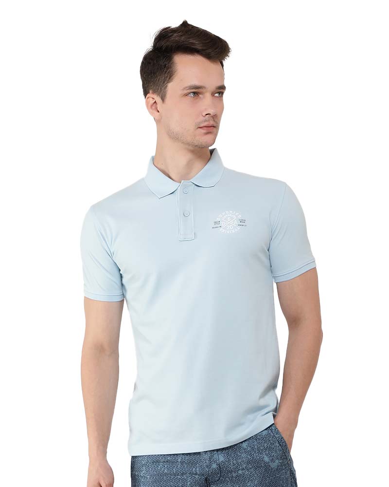 Powder Blue Premium Polo T-Shirt