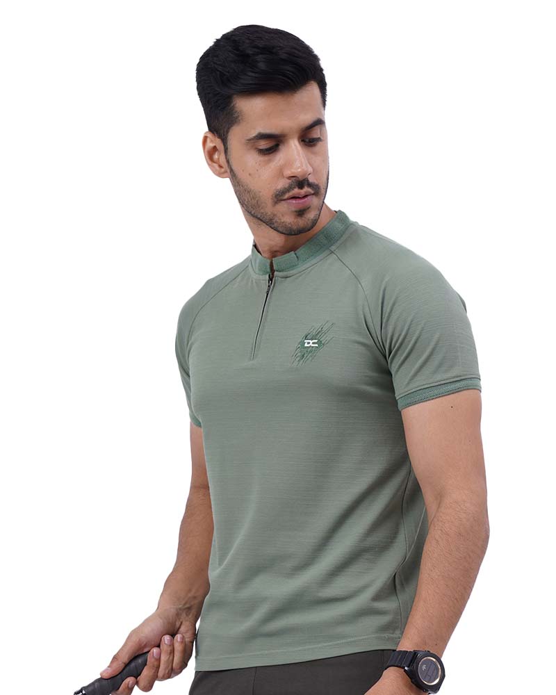 Pista Zipped Polo T-Shirt
