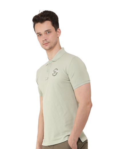 Mint Green Basic Polo T-Shirt