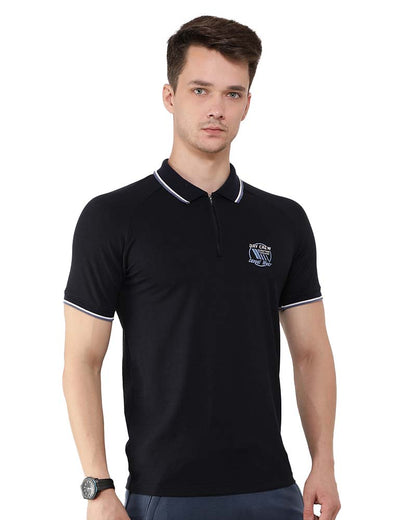 Dubai Midnight Polyester Blend Polo T-Shirt