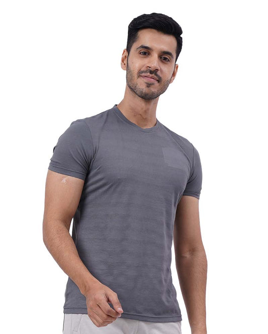 Textured Dryfit Round T-Shirt