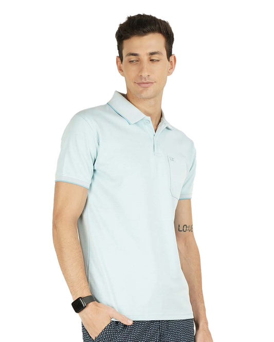 Light Melange Premium Polo T-Shirt