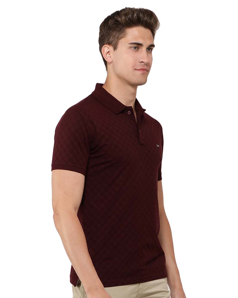 Old Money Chess Textured Polo