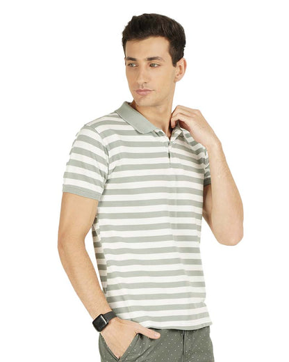 Everyday Striped Polo T-Shirt