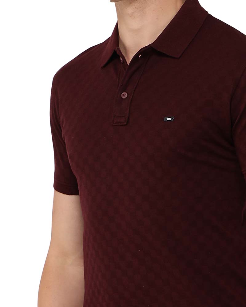 Old Money Chess Textured Polo