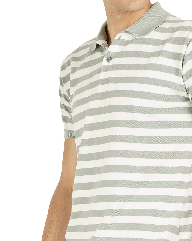 Everyday Striped Polo T-Shirt