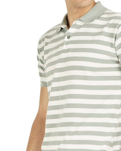 Everyday Striped Polo T-Shirt