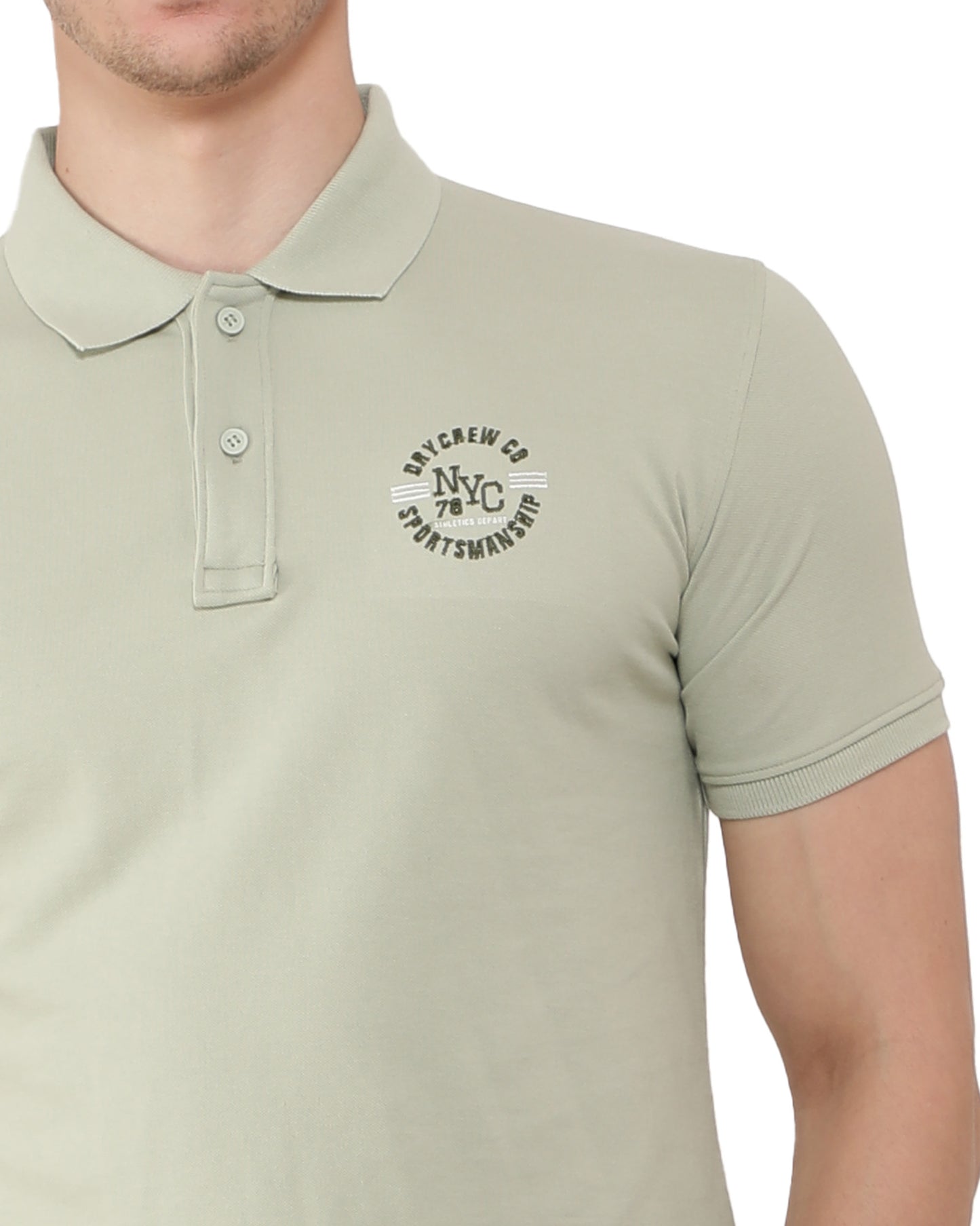 Mint Green Basic Polo T-Shirt