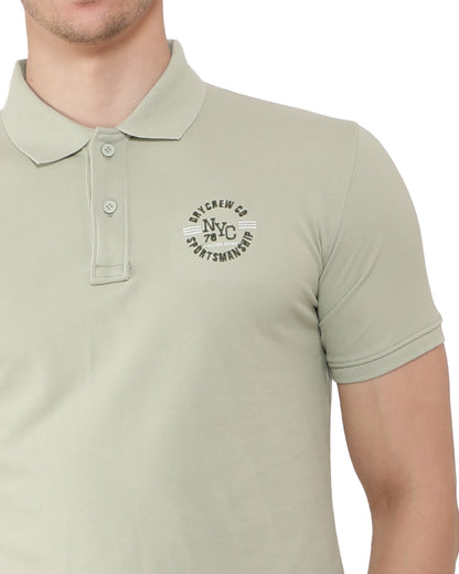 Mint Green Basic Polo T-Shirt