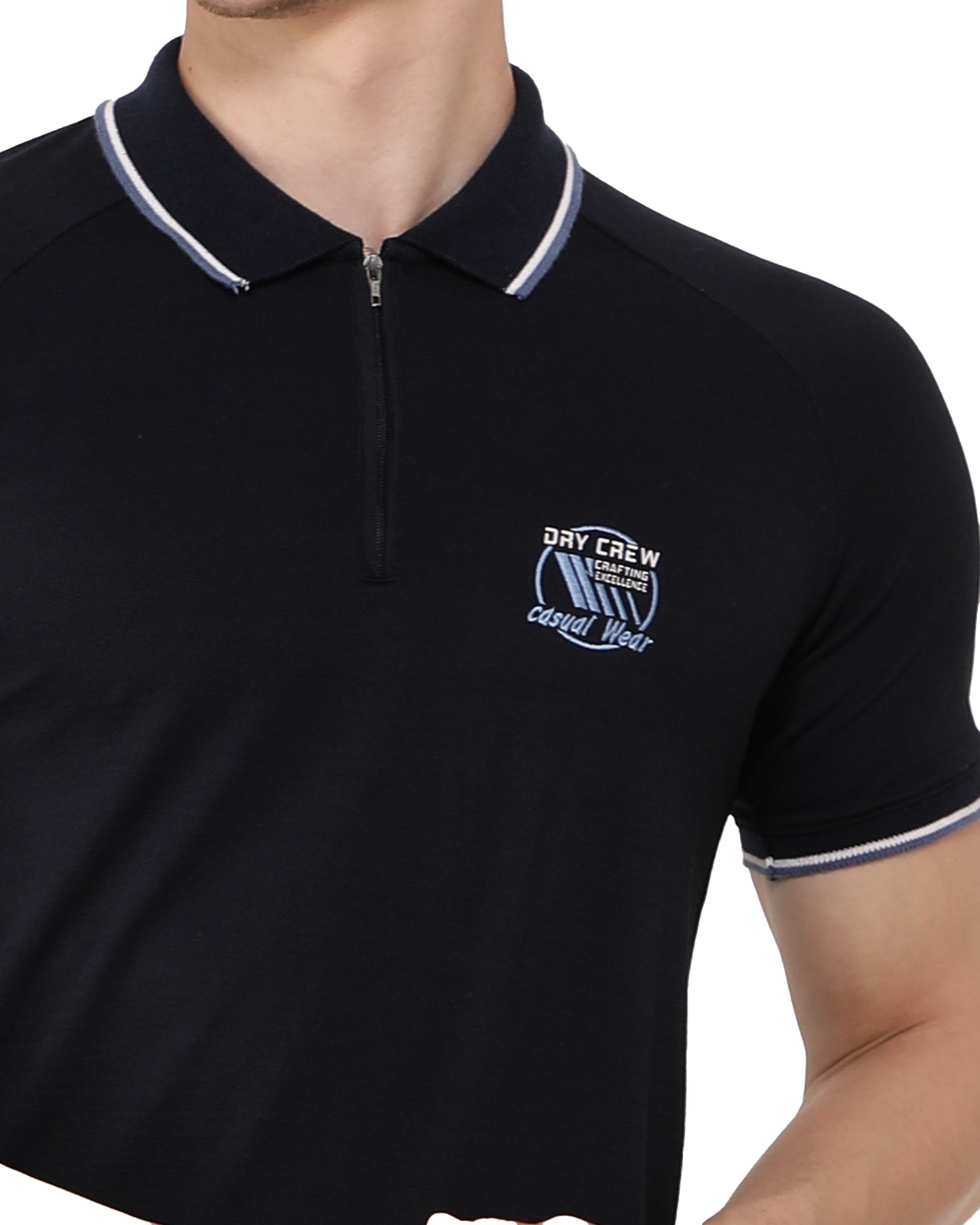Dubai Midnight Polyester Blend Polo T-Shirt
