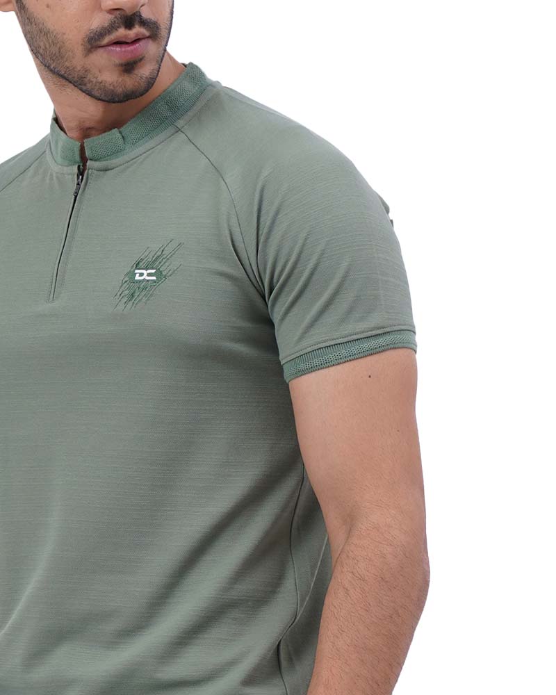 Pista Zipped Polo T-Shirt