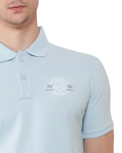 Powder Blue Premium Polo T-Shirt