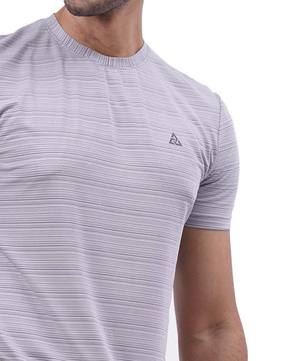 Striped Dryfit Round Neck T-Shirt