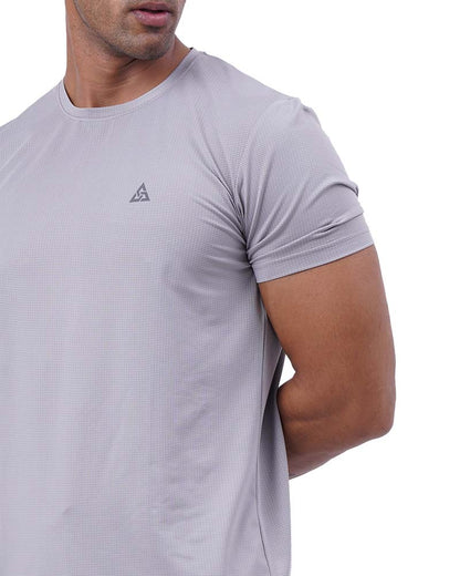 Dryfit Grey Round Neck T-Shirt