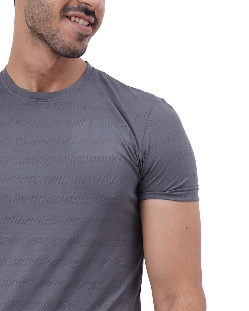 Textured Dryfit Round T-Shirt