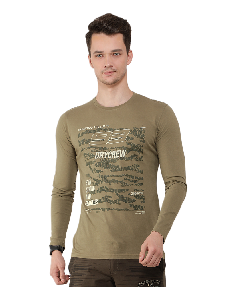 Spanish Olive Full Sleeve T-Shirt