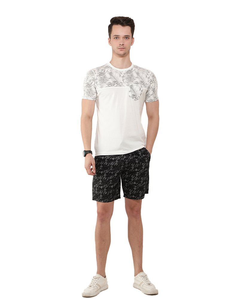 Havana Print Half Sleeve T-Shirt