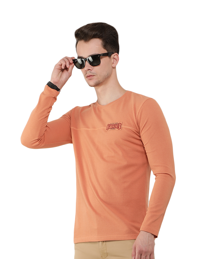 Popcorn Texture Full Sleeve T-shirt