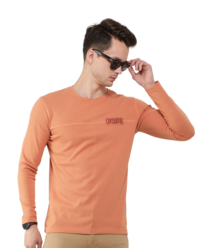 Popcorn Texture Full Sleeve T-shirt
